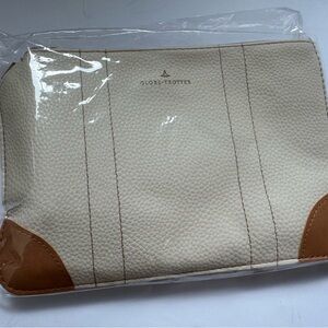 ANA Globe-Trotter Cream and Tan Pouch